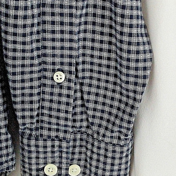 Nautica Dress Shirt Black Button Collar - Picture 3 of 4